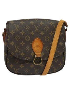 Authentic LOUIS VUITTON Monogram Saint Cloud GM Shoulder Bag M51242 LV